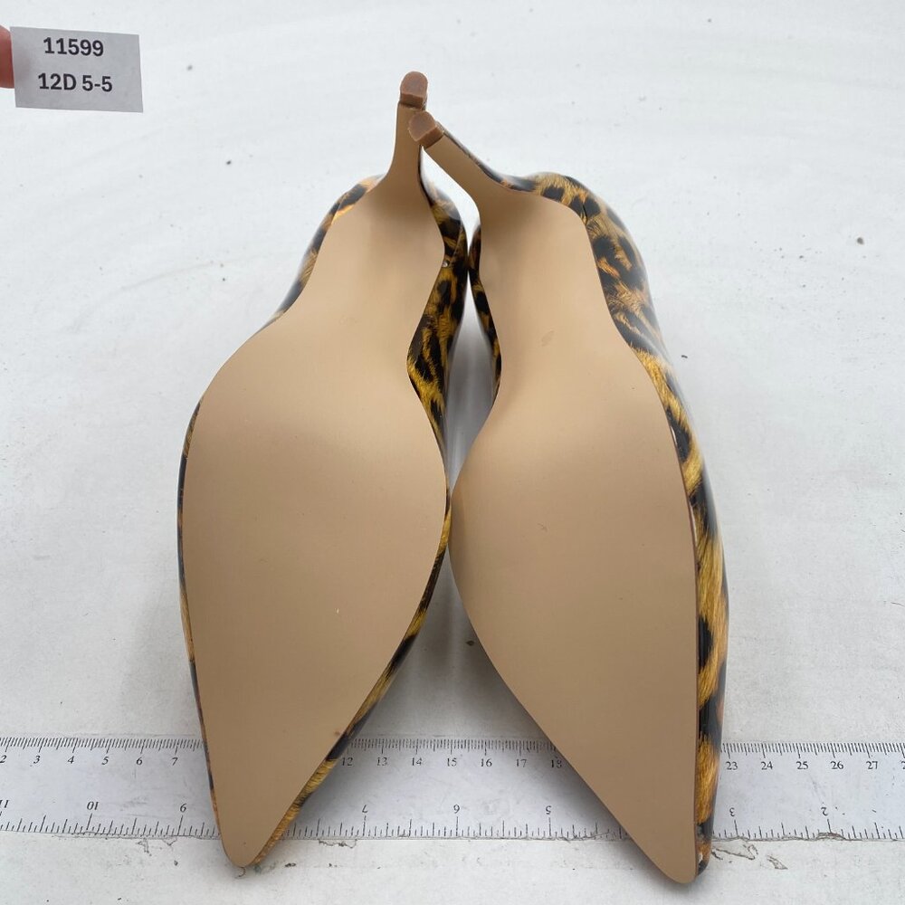 Ydn Leopard Print Pointed Closed Toe Mid Heel Pum… - image 7